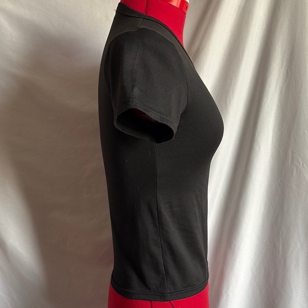 Olivia Rae Black Short Sleeve Tee XS287 - Picture 2 of 5